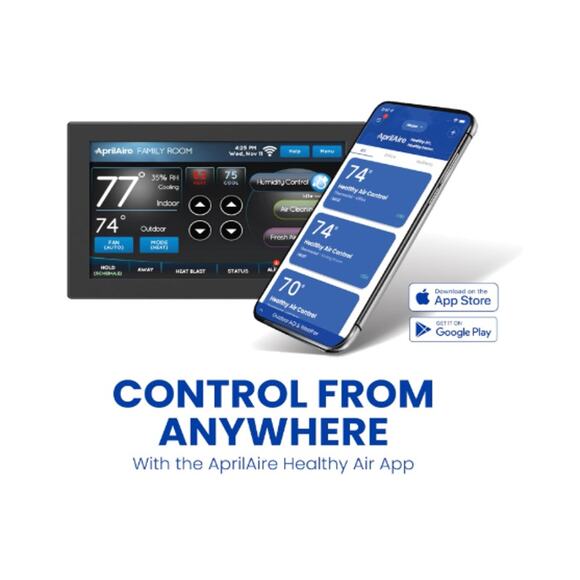 AprilAire 8920W Wi-Fi Programmable Touchscreen Thermostat with IAQ Control - Picture 2 of 5